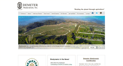 Desktop Screenshot of demeter-usa.org